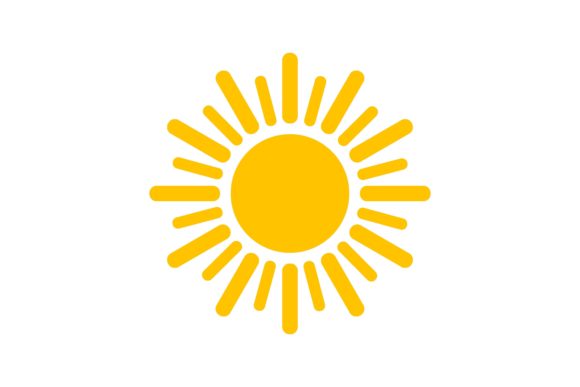 Download Shape of Yellow Sun. Vector Illustration - Premium Bundle