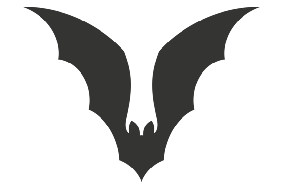 Download Winged Bat Black Silhouette. Haloween Go - Silhouette Collection